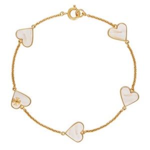 Tory Burch Love Pearl Heart Bracelet